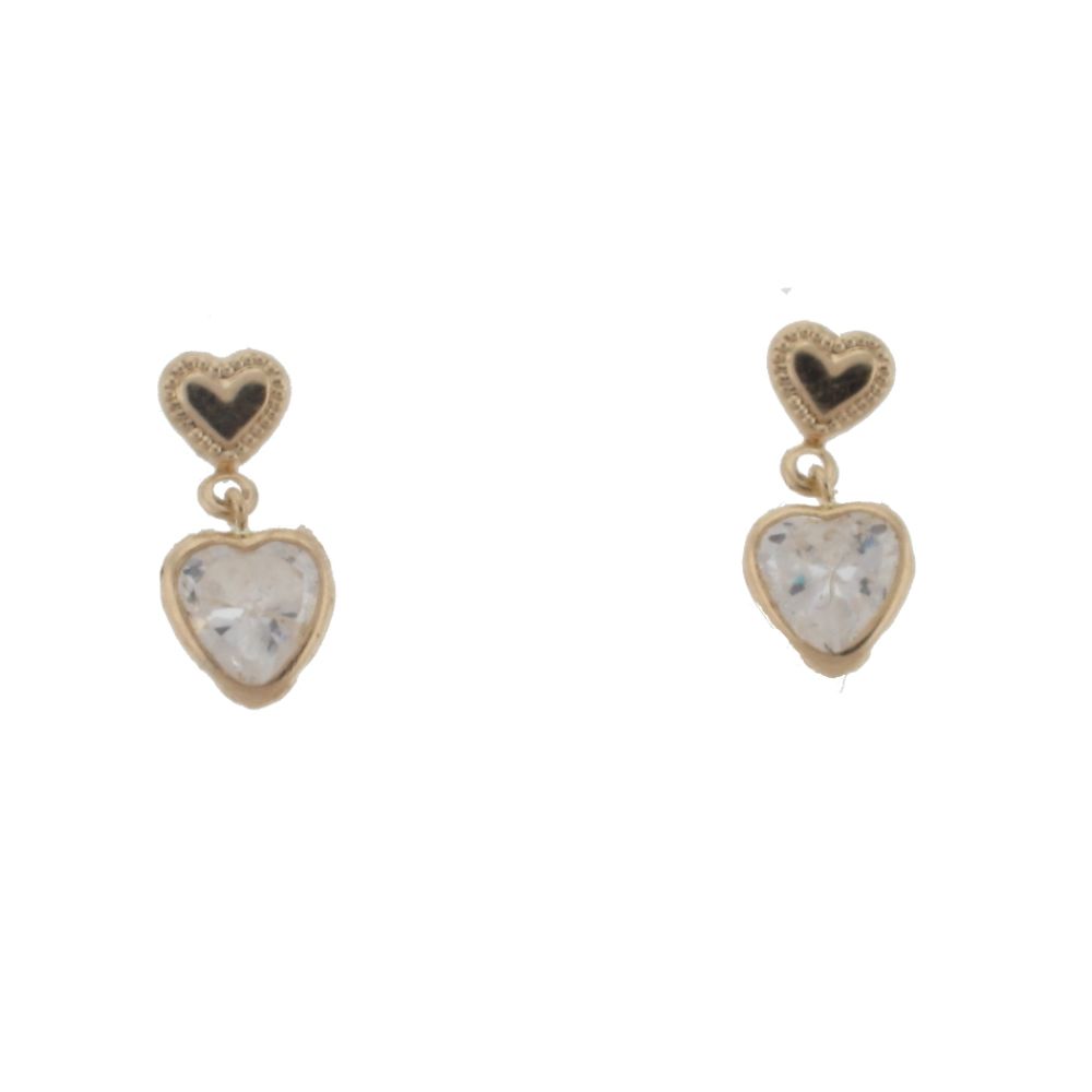 10kt Cubic Zirconia Heart Earring at Sears.com