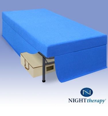 Night Therapy 6 Inch Youth Memory Foam Complete Full Mattress Set Blue