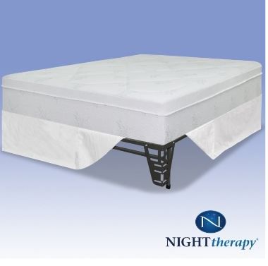 Night Therapy 12 Inch Memory Foam Mattress Complete Set Queen at Sears.com