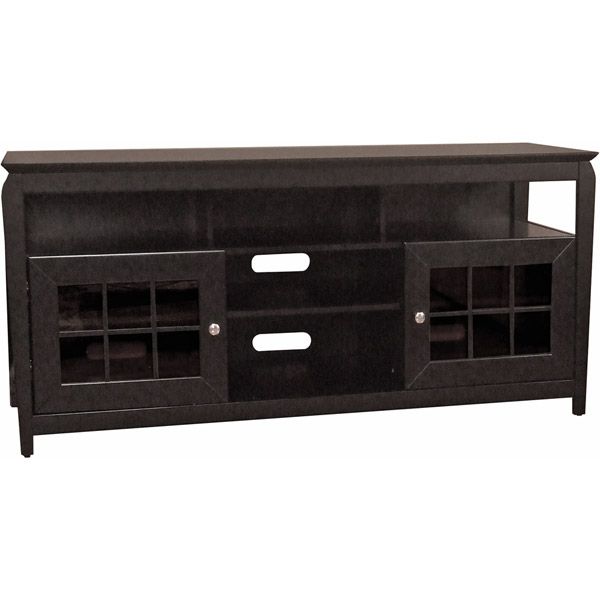 Tech Craft 60" Wide Wood Flat Panel HiBoy AV Credenza  Black