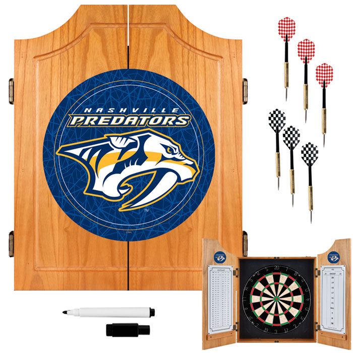 Trademark NHL Nashville Predators Dart Cabinet including Darts and Board at Sears.com