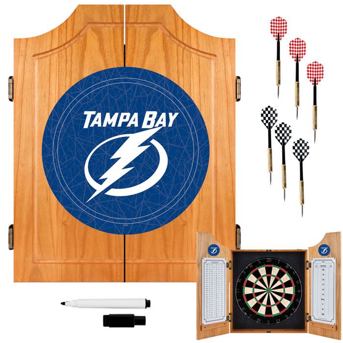 Trademark NHL Tampa Bay Lightning Dart Cabinet including Darts and Board at Sears.com