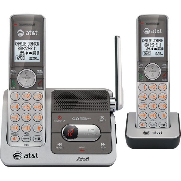 AT&T DECT 6.0 Digital 2 Handset Answering System - CL82201