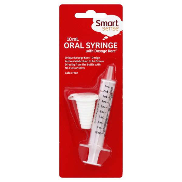 Smart Sense Oral Syringe, with Dosage Korc, 10 ml at Kmart.com