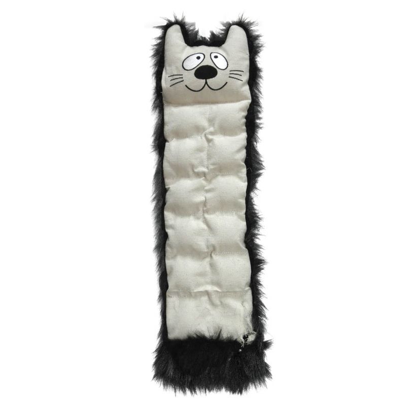 Pet Lou Skinz Dog Chew Toy, 20'' Flat Cat