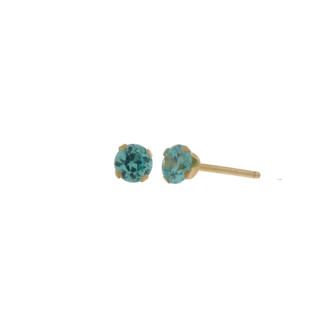 10kt 4mm Blue Cubic Zirconia Earring at Sears.com