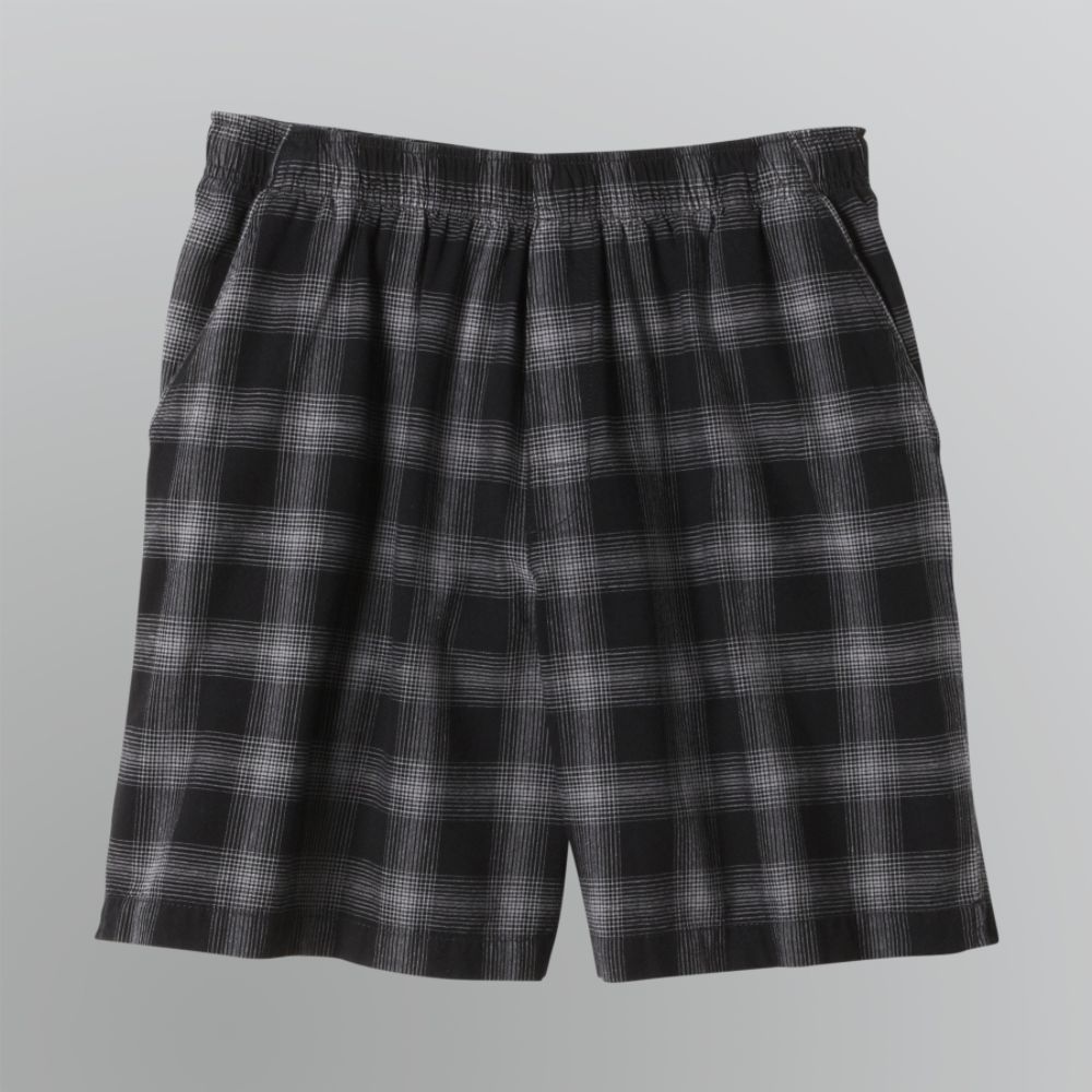 Basic Editions Men's Plaid Pull-On Shorts at Kmart.com