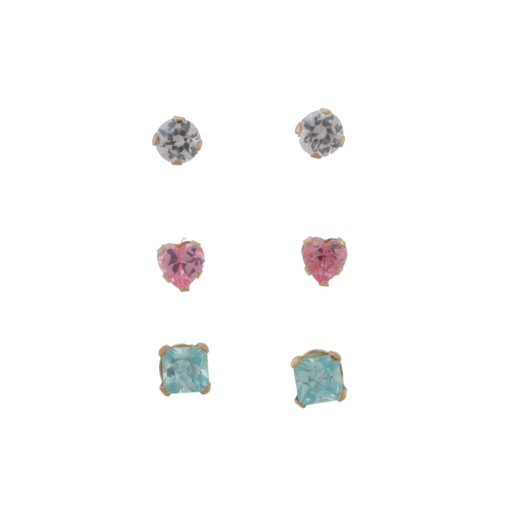 10kt Multi Color Cubic Zirconia Earring Set at Sears.com