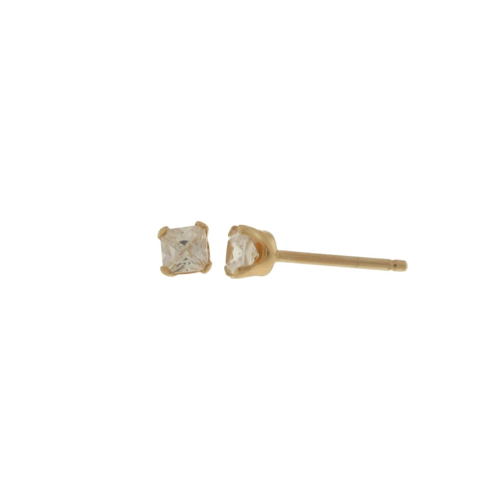 10kt Cubic Zirconia Stud Earring
