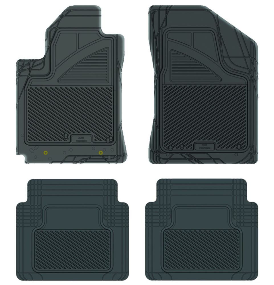 Koolatron 17218 Black Precision All Weather Kustom Fit Car Mat for 2003-2008 Pontiac Vibe