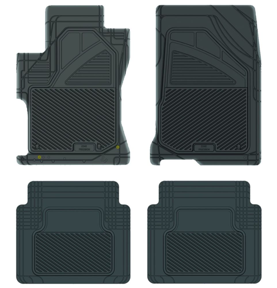 Koolatron 17302 Black Precision All Weather Kustom Fit Car Mat for 2008+ Honda Accord