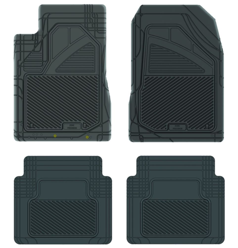 Koolatron 17303 Black Precision All Weather Kustom Fit Car Mat for 2001-2005 Honda Civic