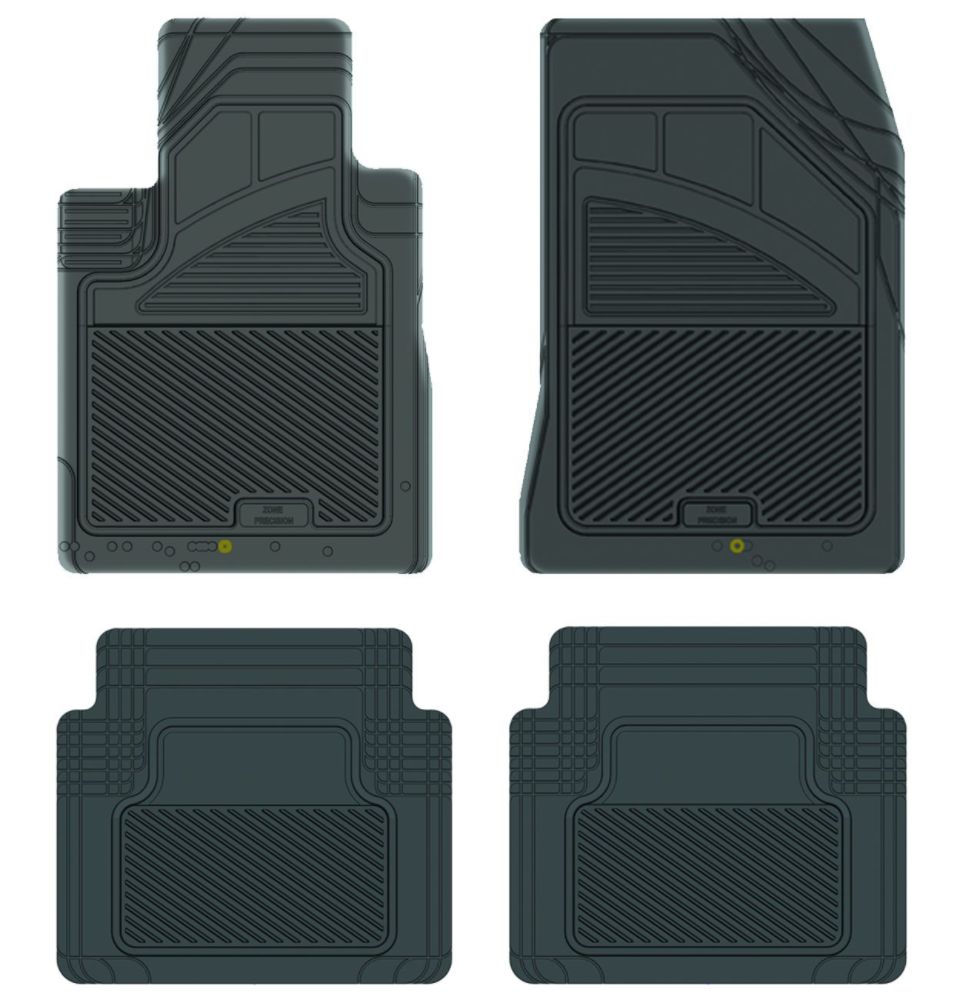 Koolatron 17404 Black Precision All Weather Kustom Fit Car Mat for 2010+ Hyundai Genesis Sedan