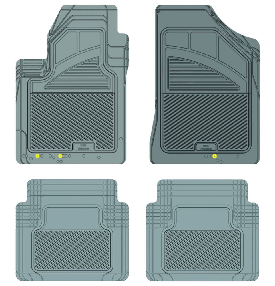 Koolatron 17453 Grey Precision All Weather Kustom Fit Car Mat for 2007+ Hyundai Elantra