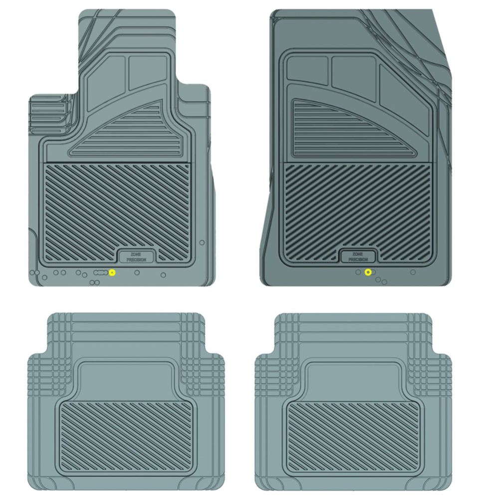 Koolatron 17454 Grey Precision All Weather Kustom Fit Car Mat for 2010+ Hyundai Genesis Sedan