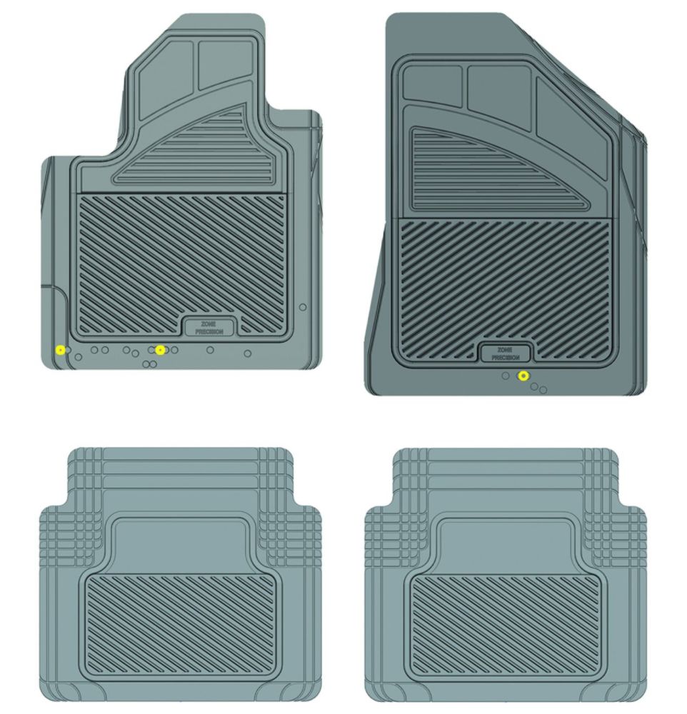 Koolatron 17461 Grey Precision All Weather Kustom Fit Car Mat for 2007+ Hyundai Veracruz