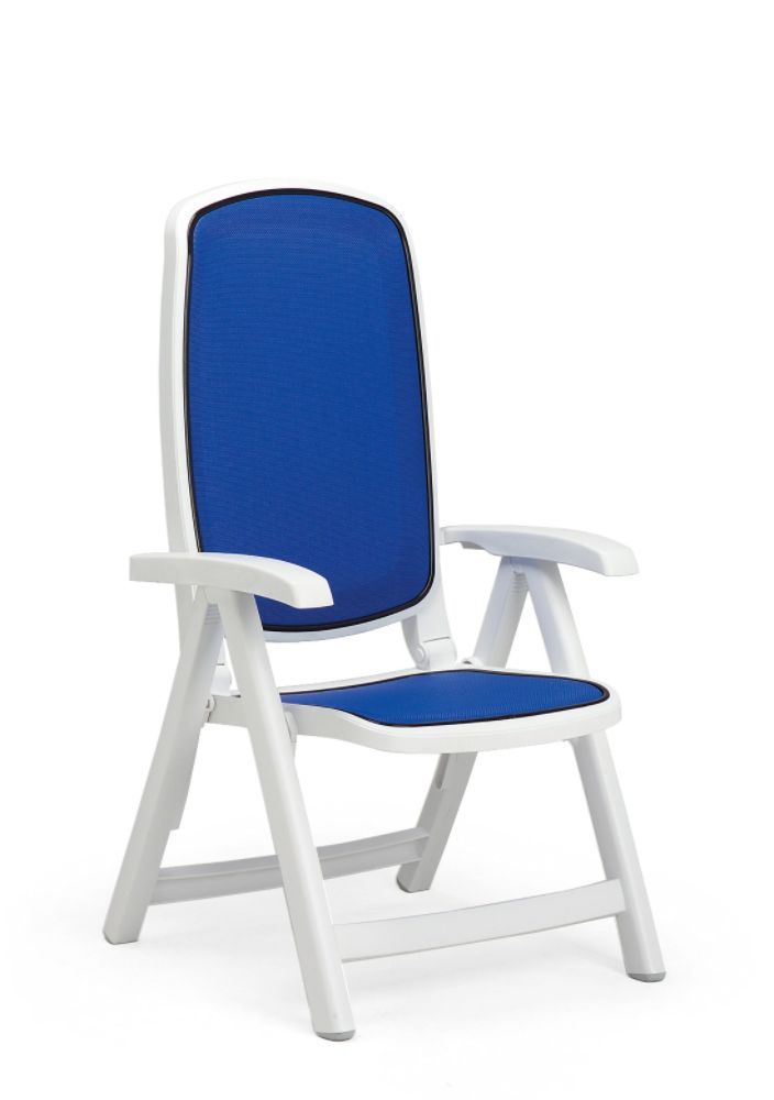 Delta 5 Position Folding Chair - White with