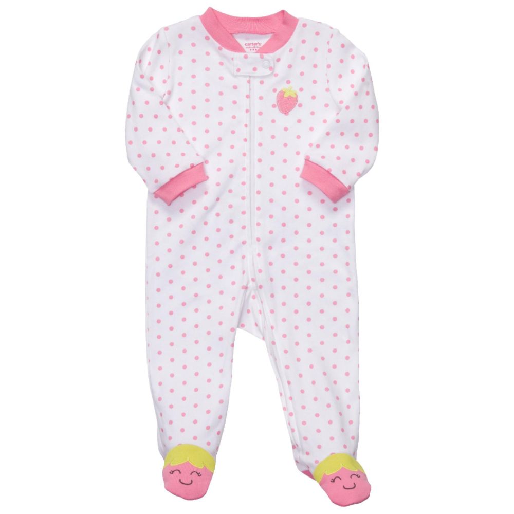 Carters Infant Girl’s  1 Piece Footsie Sleepwear Zip-Up at Sears.com