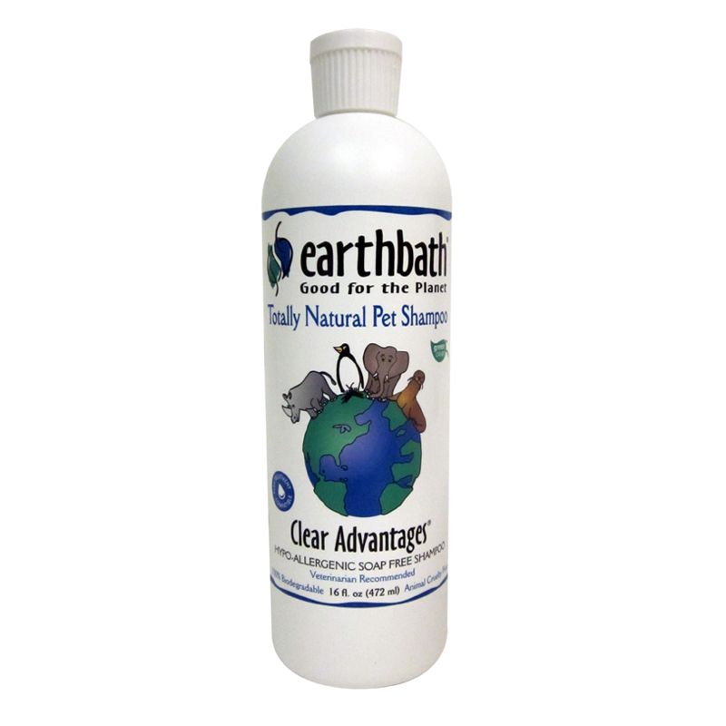 Earthbath Clear Advantages Ultra-Mild Shampoo for Pets, 16 OZ,