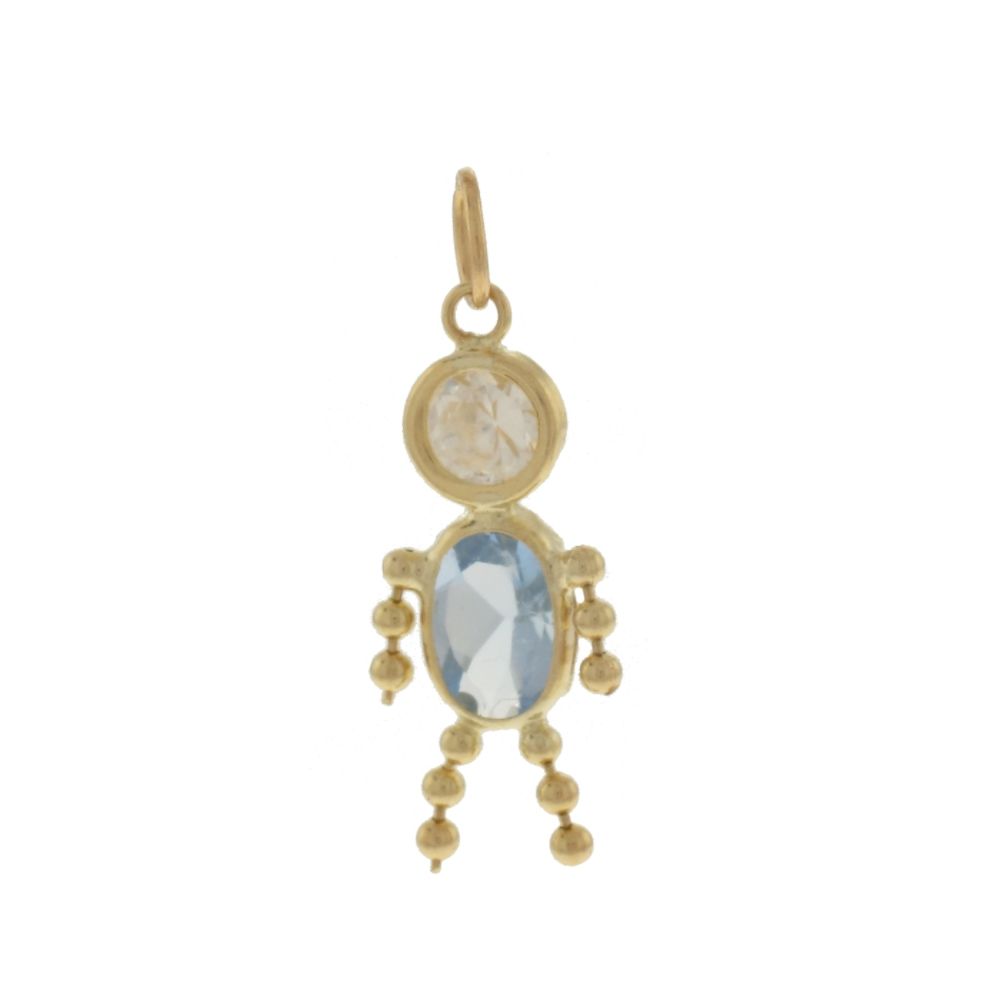Birthstone Babies 10K  March Boy Pendant at Sears.com