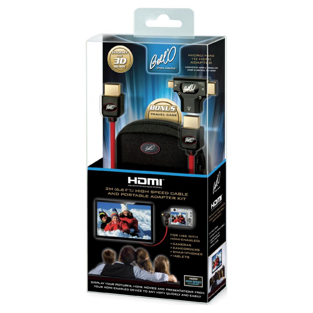 BellO HDMI Adapter Kit with Travel Case