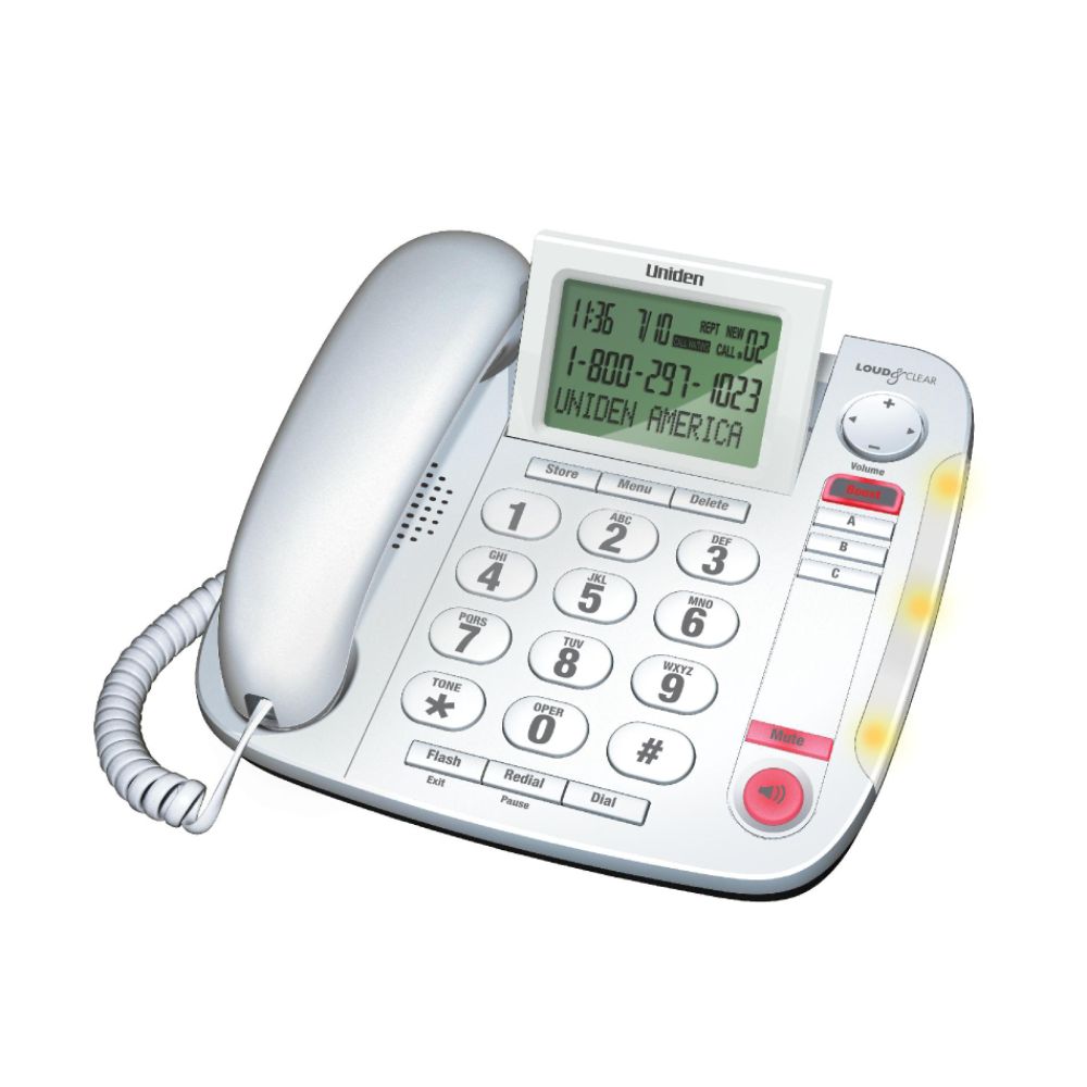 Uniden Big Button Desktop Corded Phone with Amplified Audio - White at Sears.com
