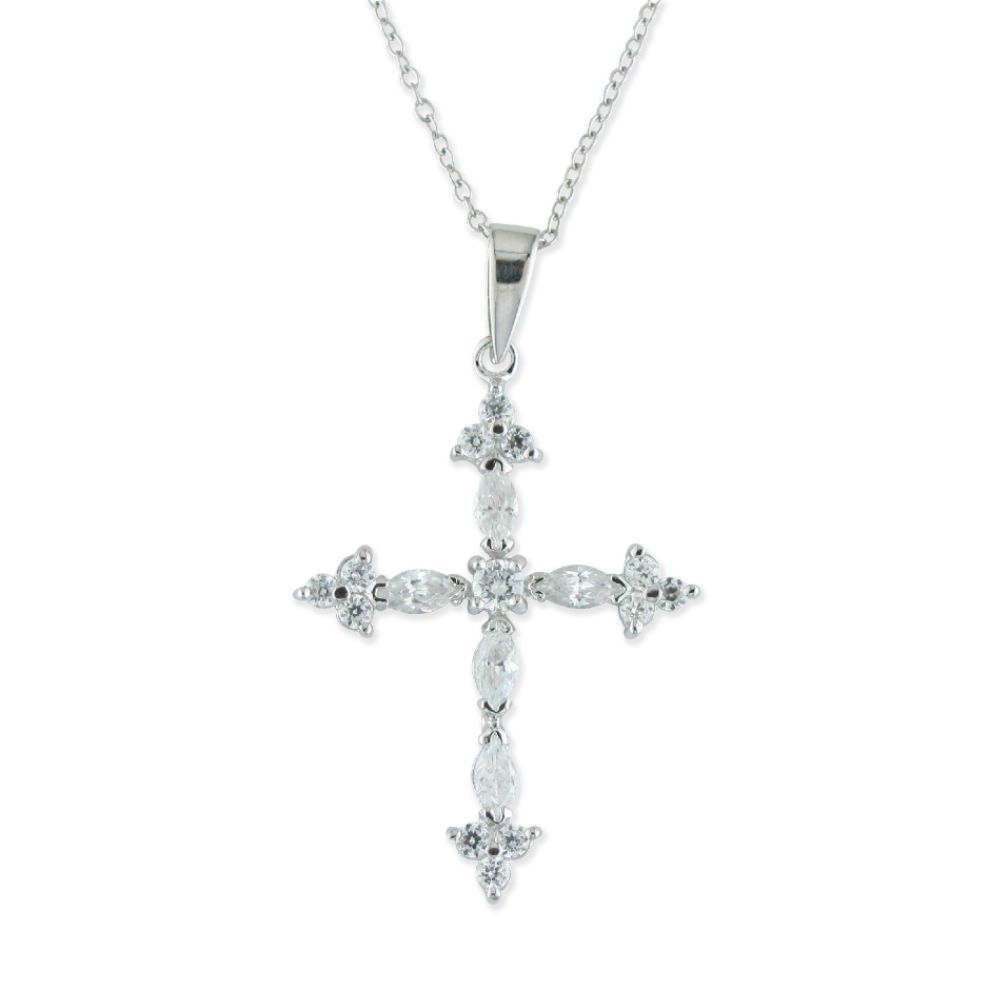 Diamonesse Sterling Silver Cubic Zirconia Cross Pendant at Sears.com
