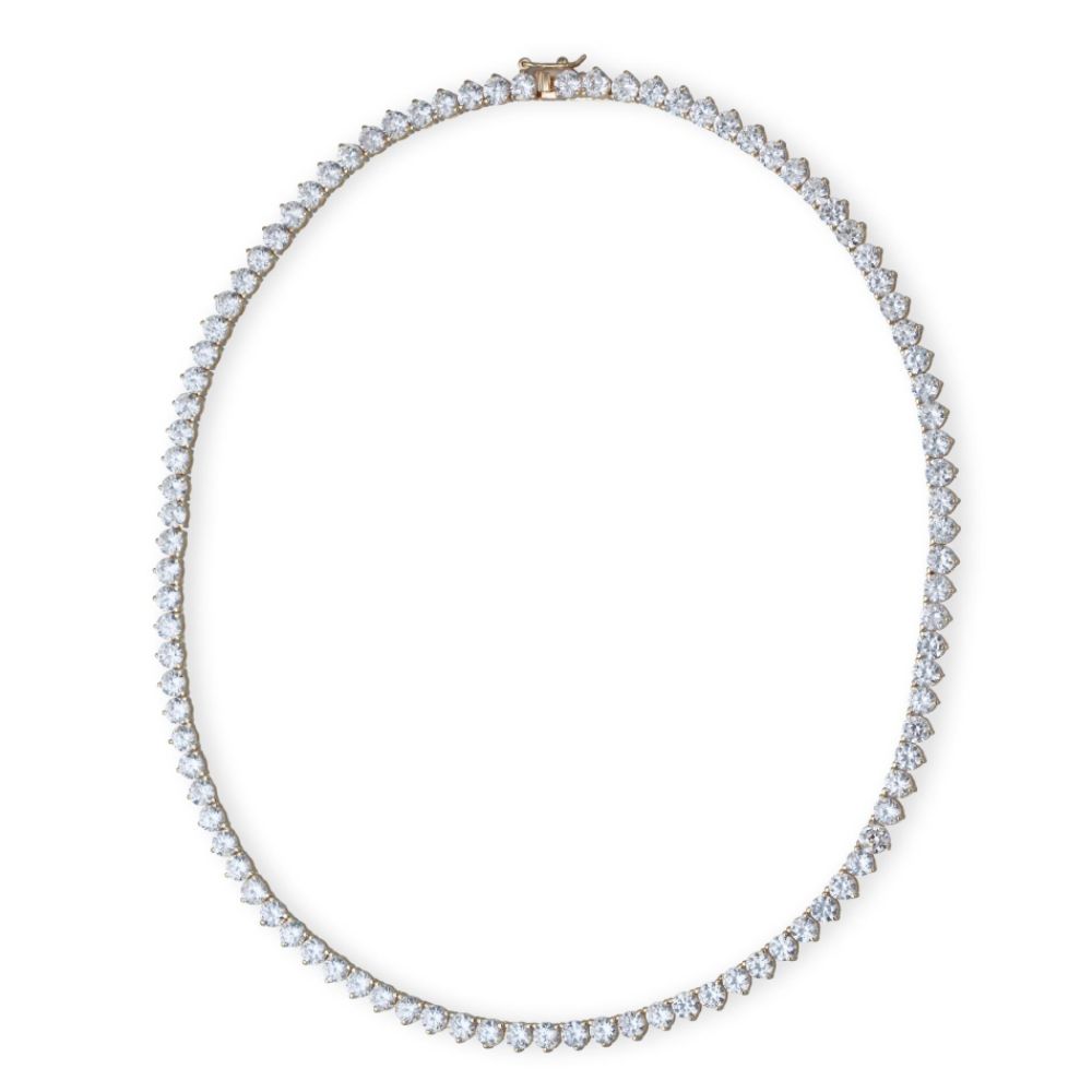 Diamonesse 18kt Gold Over Sterling Silver Cubic Zirconia Tennis Necklace at Sears.com