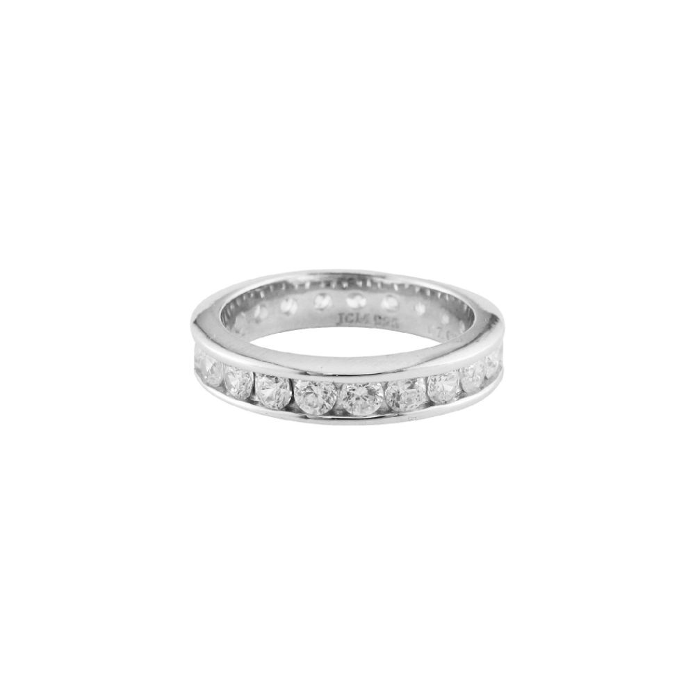Diamonesse Sterling Silver Round Cubic Zirconia Eternity Band Ring at Sears.com