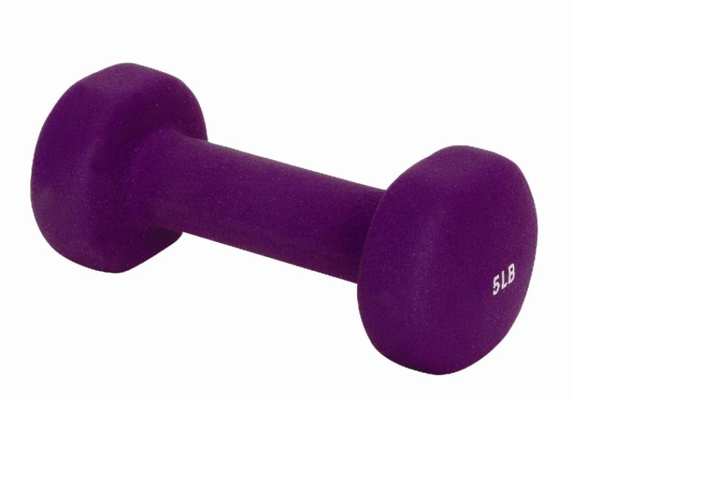 Sunny Health & Fitness Neoprene Dumbbell- 5LB Pair