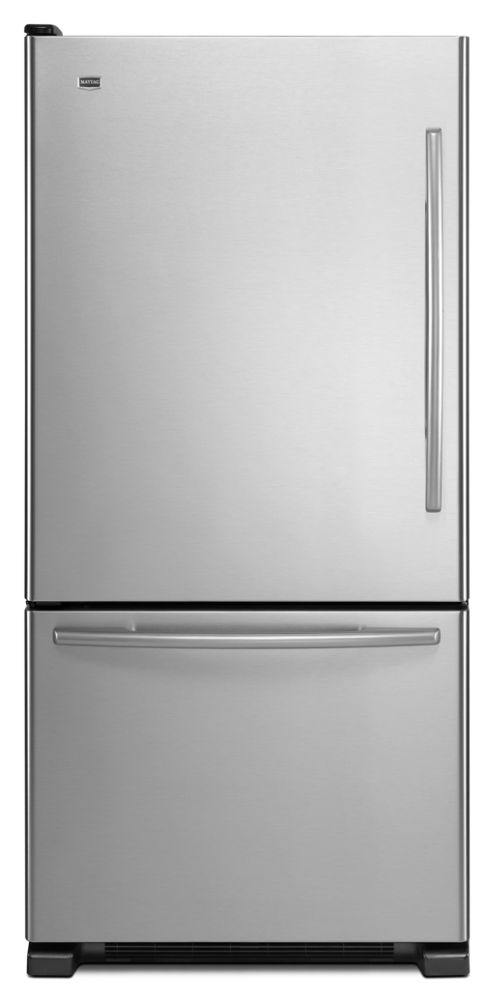 Maytag 21.9 cu. ft. Single-Door Bottom-Freezer Refrigerator - Left Swing Door - Stainless Steel ENERGY STAR® at Sears.com