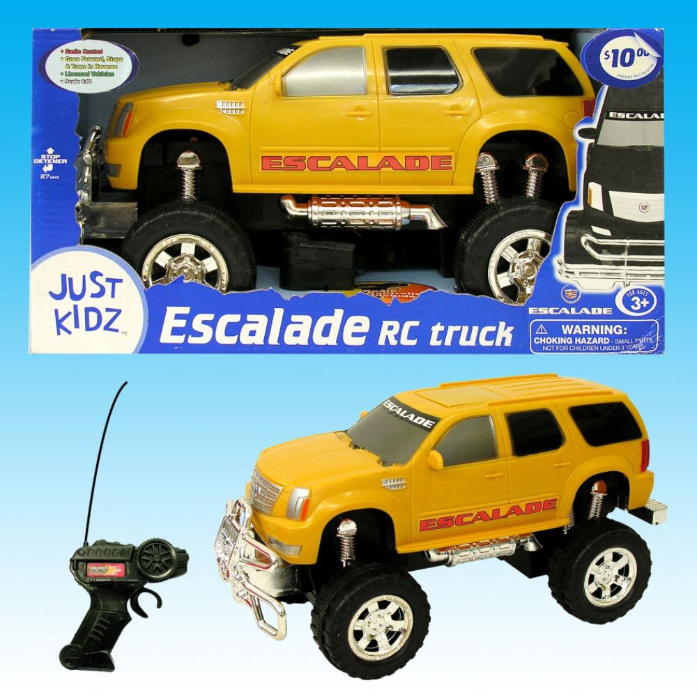 Just Kidz 1:16 RC BIG WHEEL TRUCKS - Yellow Escalade at Sears.com