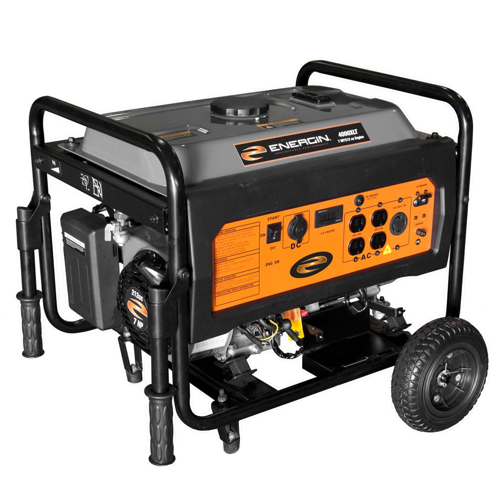 ENERGIN 4000 Watt Generator with 7 HP OHV Gas Engine -Electric Start (Wheel Kit)-9224 at Sears.com