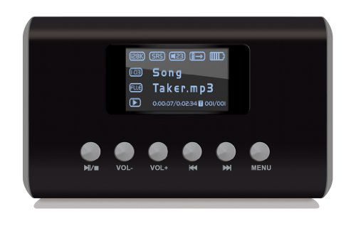 Visual Land MP3 Mini Boombox - Black