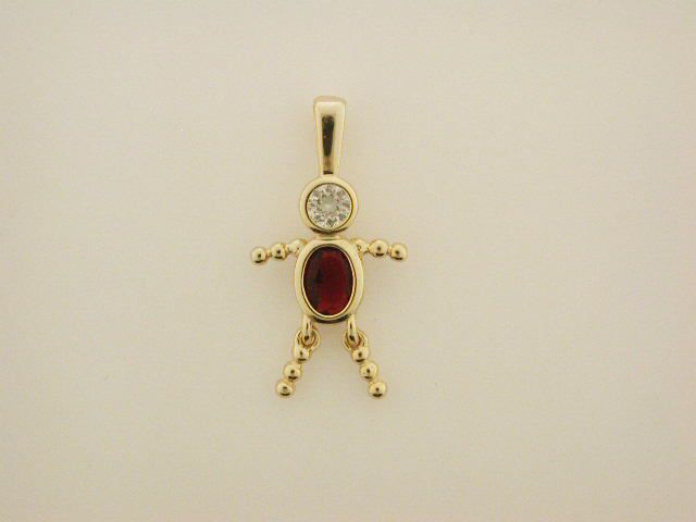 14Kt Gold over Silver Birthstone Babies July Boy Charm at Kmart.com