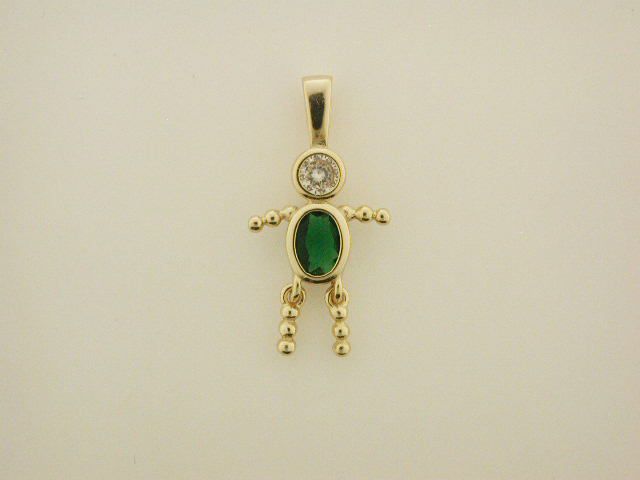 14Kt Gold over Silver Birthstone Babies May Boy Charm at Kmart.com