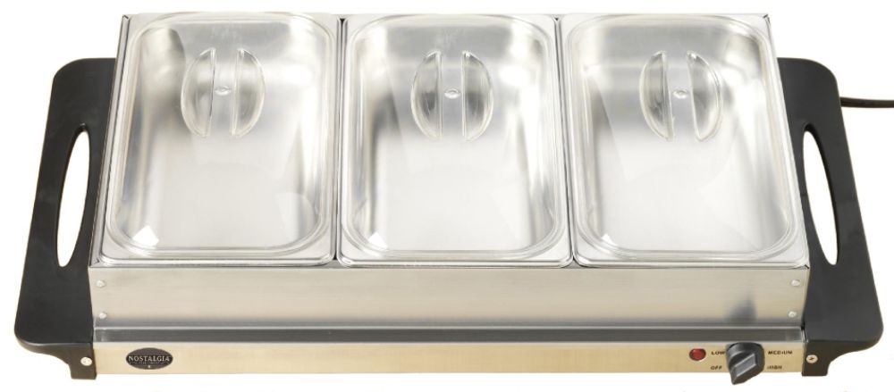 Nostalgia Electrics BCD-992 3-Station Buffet Server & Warming Tray at Kmart.com