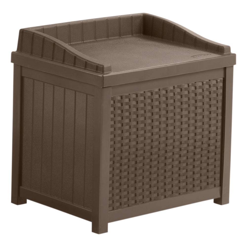 Suncast 22 Gallon Resin Wicker Storage Seat at Kmart.com
