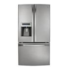 Kenmore Elite 25 Cubic Foot French-Door Counter-Depth Bottom-Freezer Refrigerator Stainless Steel Energy Star&174; Energy Star&174;