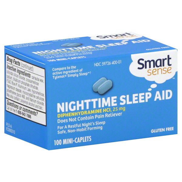 Smart Sense Nighttime Sleep Aid, Mini-Caplets 100 caplets at Kmart.com