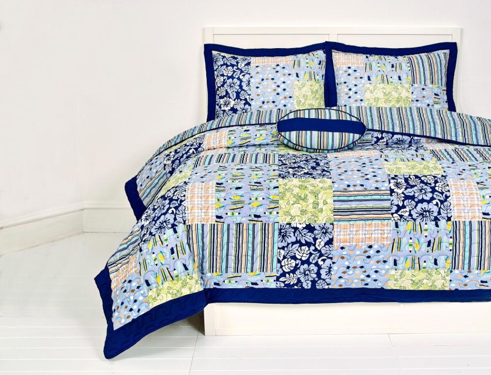 Private Property Surfer Guy Twin Quilt 