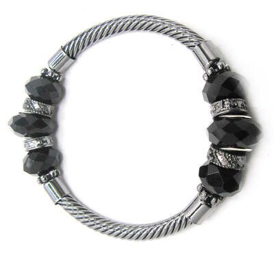 Inspirational Bracelets Black Glass Tube Inspirational Bracelet at Sears.com