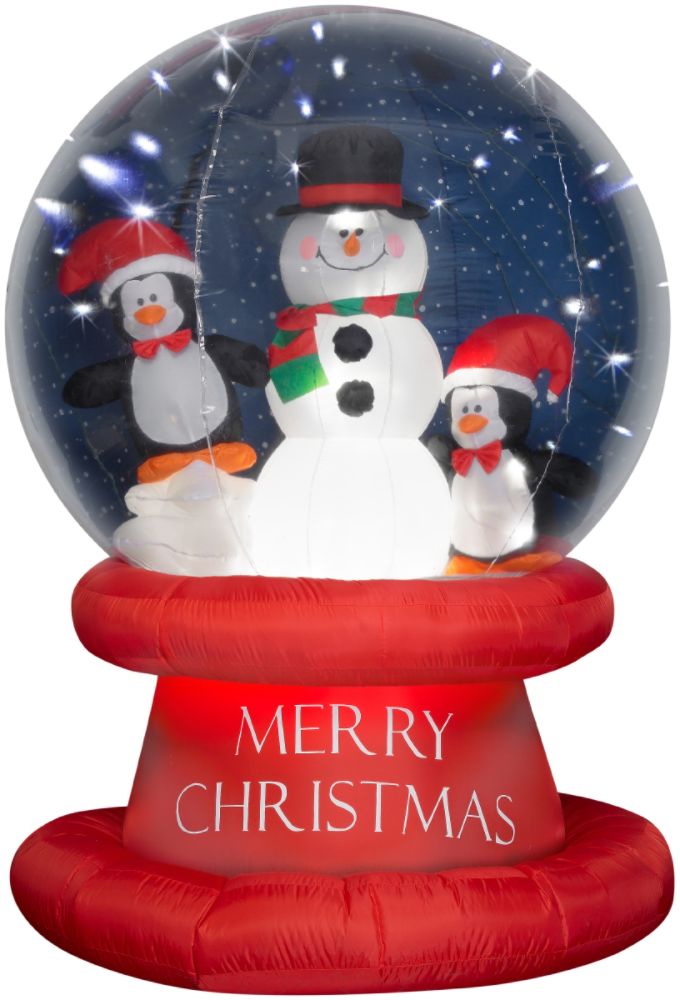 Gemmy 6 Foot Inflatable LED Lighted Penguin Snow Globe at Kmart.com