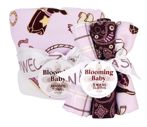 Trend-Lab Rodeo Princess - Hooded Towel and