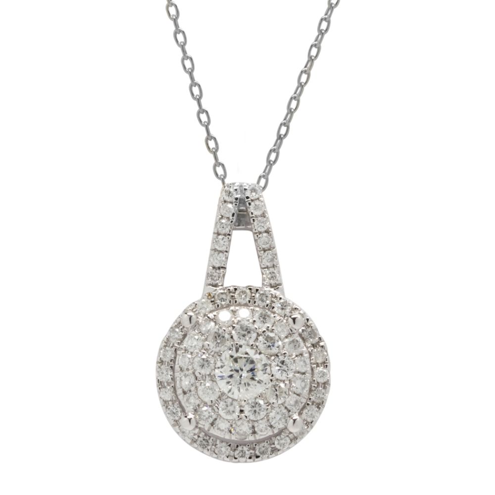 David Tutera 1 cttw Diamond Pendant 14K White Gold at Sears.com