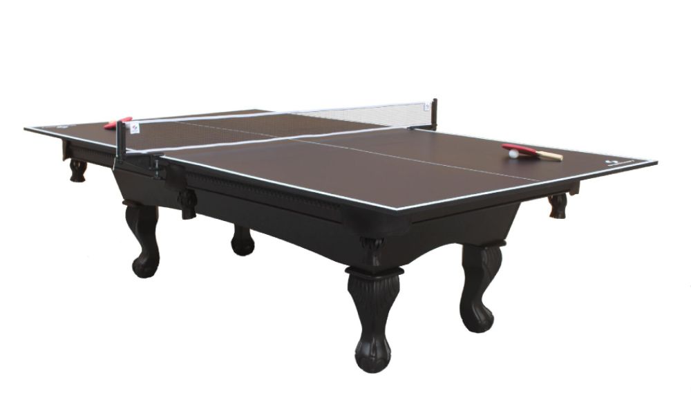 Sportcraft-Belham 8FT Billiard Table with Bonus Table Tennis Top and Overhead Lamp