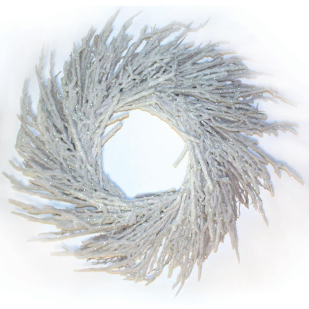 Good Tidings 2328 Wreath Twig Iced Snow, 45-inch at Kmart.com