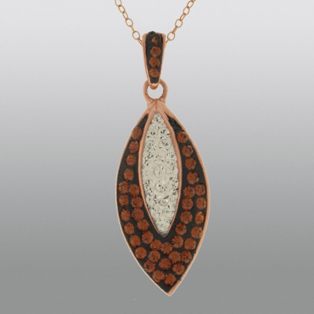 Sterling Silver Crystal Pendant with Chain