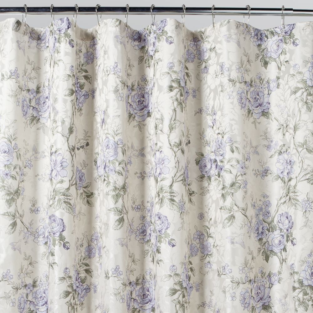 Home Solutions Emily Purple Floral Shower Curtain at Sears.com
