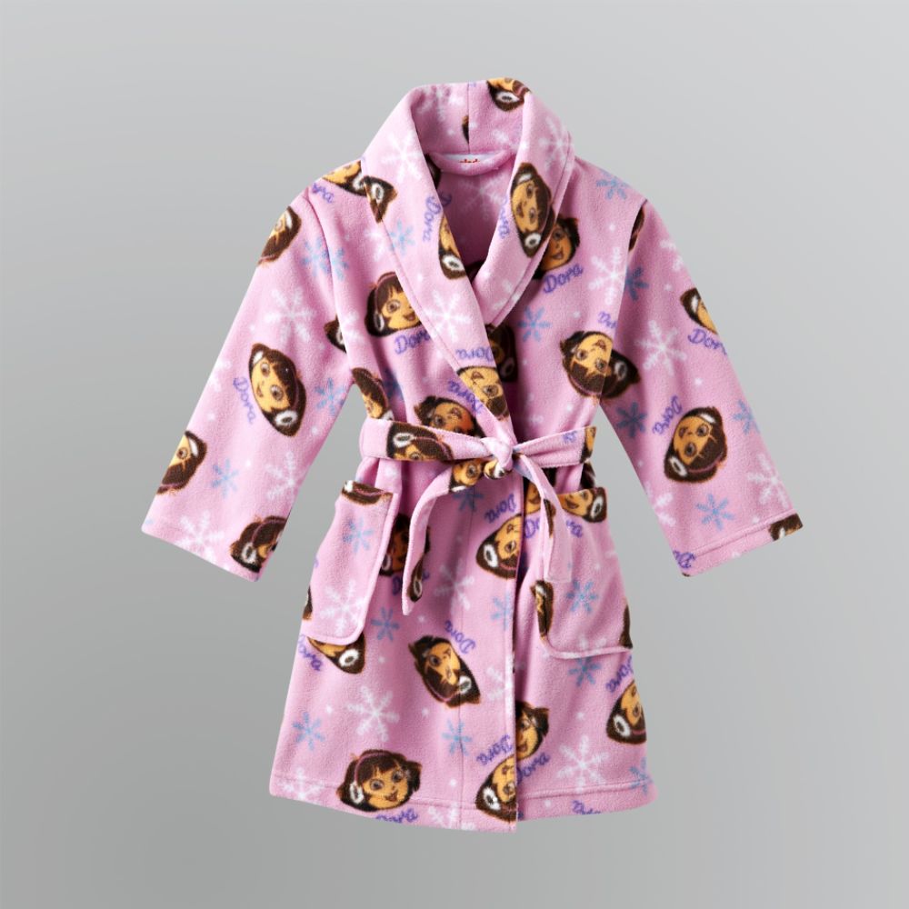 Dora The Explorer Toddler Girl's Dora The Explorer Belted Robe 